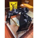 Louis Vuitton LV Unisex Studdy Reykjavik Scarf Black Cashmere Monogram - Bild 7