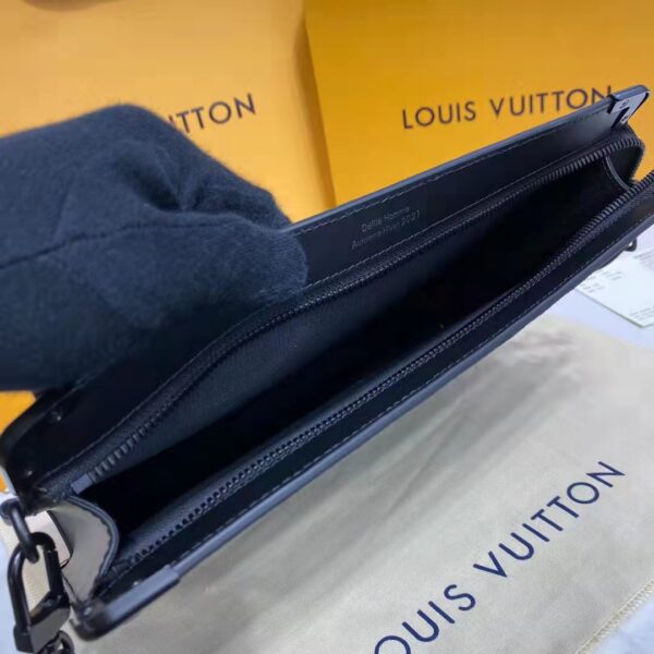 Louis Vuitton LV Unisex Trunk Pouch Black Monogram Eclipse Canvas Leather (11)