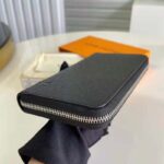 Louis Vuitton LV Unisex Zippy Organizer Wallet Taiga Leather Black Noir - Imagen 4