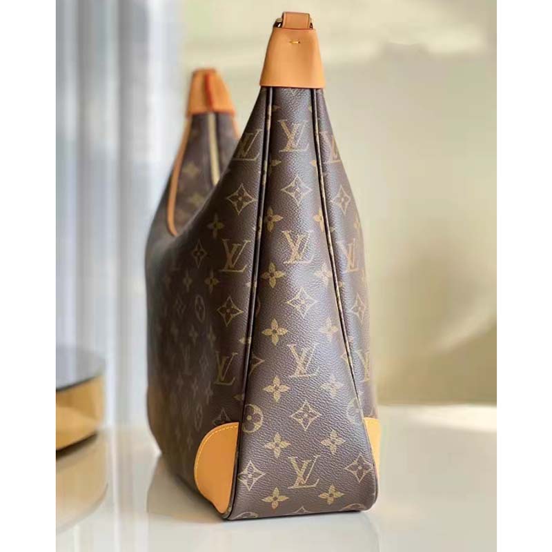 Boulogne cloth handbag Louis Vuitton Brown in Cloth - 34513720