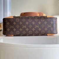 Louis Vuitton LV Women Boulogne Handbag Beige Brown Monogram Coated Canvas