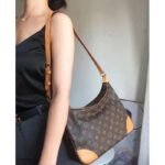 Louis Vuitton LV Women Boulogne Handbag Beige Brown Monogram Coated Canvas – Image 9