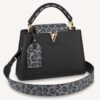 Louis Vuitton LV Women Capucines BB Handbag Black Taurillon Leather