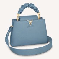 Louis Vuitton LV Women Capucines BB Handbag Dusk Blue Taurillon Calfskin