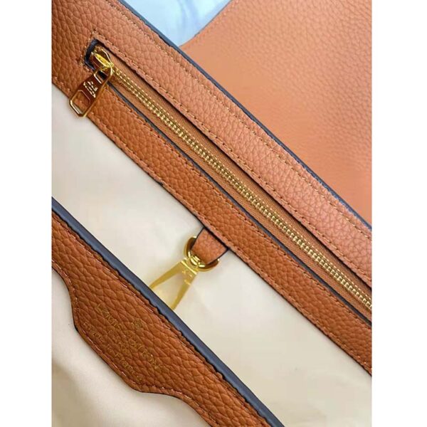 Louis Vuitton LV Women Capucines BB Handbag Gold Noir Taurillon Leather (2)