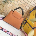 Louis Vuitton LV Women Capucines BB Handbag Gold Noir Taurillon Leather – Bild 4