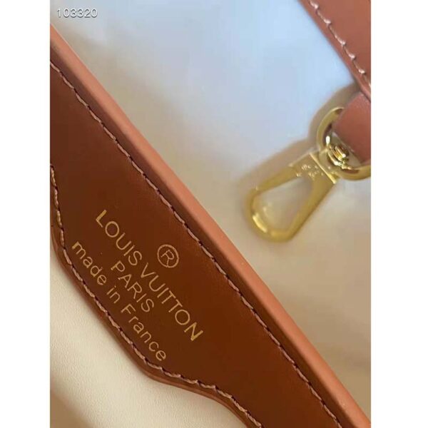 Louis Vuitton LV Women Capucines BB Handbag Red Calfskin Canvas (9)