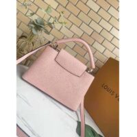 Louis Vuitton LV Women Capucines MM Handbag Magnolia Pink Taurillon Leather