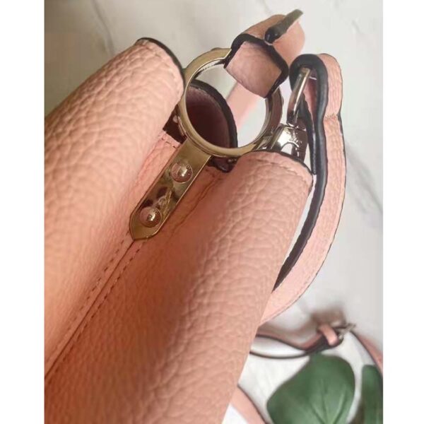 Louis Vuitton LV Women Capucines MM Handbag Magnolia Pink Taurillon Leather (8)