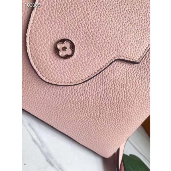 Louis Vuitton LV Women Capucines MM Handbag Magnolia Pink Taurillon Leather (9)