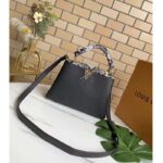Louis Vuitton LV Women Capucines Mini Handbag Black Taurillon Leather Python Skin - immagine 2