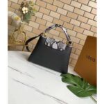 Louis Vuitton LV Women Capucines Mini Handbag Black Taurillon Leather Python Skin - immagine 5