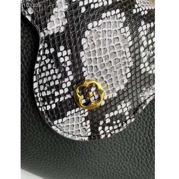 Louis Vuitton LV Women Capucines Mini Handbag Black Taurillon Leather Python Skin (9)
