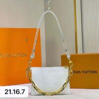 Louis Vuitton LV Women Coussin PM Cream Monogram-Embossed Puffy Lambskin Calfskin (6)