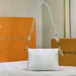 Louis Vuitton LV Women Coussin PM Cream Monogram-Embossed Puffy Lambskin Calfskin – Image 5
