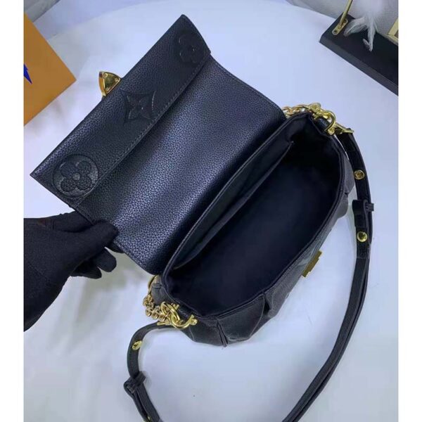 Louis Vuitton LV Women Favorite Black Monogram Empreinte Cowhide Leather (10)
