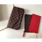 Louis Vuitton LV Women Félicie Pochette Brown Damier Ebene Coated Canvas - Image 5