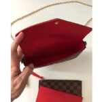Louis Vuitton LV Women Félicie Pochette Brown Damier Ebene Coated Canvas - Image 8