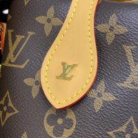 Louis Vuitton LV Women Fold Me Pouch Brown Monogram Canvas Cowhide Leather