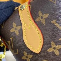 Louis Vuitton LV Women Fold Me Pouch Brown Monogram Canvas Cowhide Leather