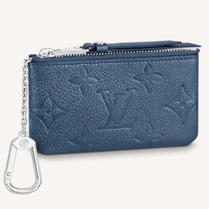 Louis Vuitton Monogram Leather Metallic Navy Nacre Empreinte Key Pouch –  Bagriculture