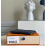 Louis Vuitton LV Women Key Pouch Navy Nacre Embossed Grained Cowhide Leather - Image 5