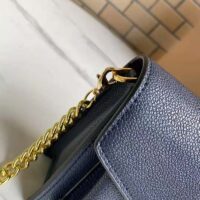 Louis Vuitton LV Women Mylockme Chain Pochette Navy Soft Grained Calfskin