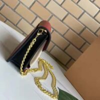 Louis Vuitton LV Women Mylockme Chain Pochette Red Soft Grained Calfskin