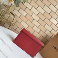 Louis Vuitton LV Women Mylockme Chain Pochette Red Soft Grained Calfskin