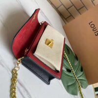 Louis Vuitton LV Women Mylockme Chain Pochette Red Soft Grained Calfskin