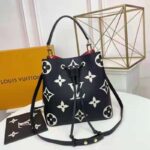 Louis Vuitton LV Women NéoNoé MM Bucket Bag Black Embossed Grained Cowhide Leather – Image 2