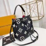Louis Vuitton LV Women NéoNoé MM Bucket Bag Black Embossed Grained Cowhide Leather – Image 3
