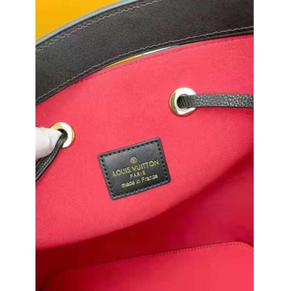 Louis Vuitton LV Women NéoNoé MM Bucket Bag Black Embossed Grained Cowhide Leather (9)