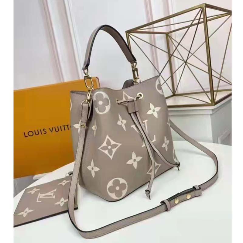 Louis Vuitton NéoNoé MM Cream in Cowhide Leather with Gold-tone - US