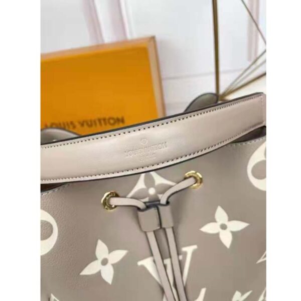 Louis Vuitton LV Women NéoNoé MM Bucket Bag Cream Embossed Grained Cowhide Leather (7)