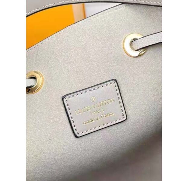 Louis Vuitton LV Women NéoNoé MM Bucket Bag Cream Embossed Grained Cowhide Leather (9)