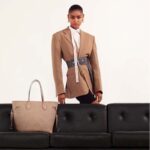 Louis Vuitton LV Women Neverfull MM Tote Beige Embossed Cowhide Leather - Image 11