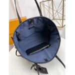 Louis Vuitton LV Women Neverfull MM Tote Black Embossed Cowhide Leather – Image 7