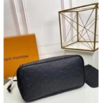 Louis Vuitton LV Women Neverfull MM Tote Black Embossed Cowhide Leather – Image 6