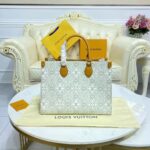 Louis Vuitton LV Women OnTheGo MM Tote Bag Since 1854 Jacquard Cowhide Leather - Image 2