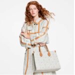 Louis Vuitton LV Women OnTheGo MM Tote Bag Since 1854 Jacquard Cowhide Leather - Image 11