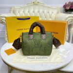 Louis Vuitton LV Women Speedy Bandoulière 25 Handbag Green Econyl Mini Monogram Canvas - immagine 4