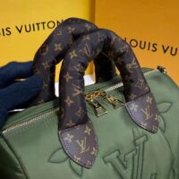 Louis Vuitton LV Women Speedy Bandoulière 25 Handbag Green Econyl Mini Monogram Canvas