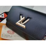 Louis Vuitton LV Women Twist MM Handbg Black Epi Grained Cowhide Leather - Imagen 7