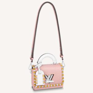 Louis Vuitton LV Women Twist Mini Handbag Pink Epi Grained Cowhide Leather