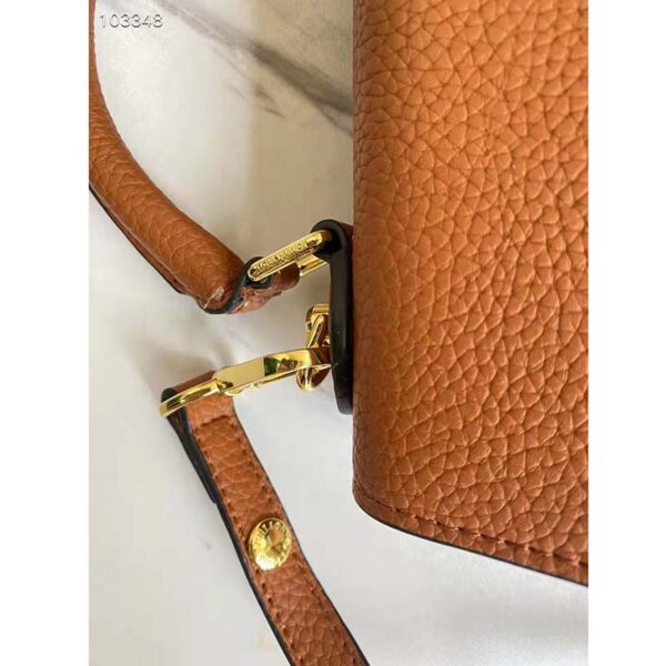 Louis Vuitton LV Women Twist One Handle PM Handbag Brown Taurillon Cowhide (4)