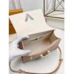 Louis Vuitton LV Women Twist One Handle PM Handbag Pink Greige Taurillon Cowhide - Image 7