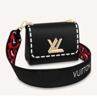 Louis Vuitton LV Women Twist PM Handbag Black Epi Grained Calfskin Leather (1)