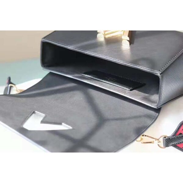 Louis Vuitton LV Women Twist PM Handbag Black Epi Grained Calfskin Leather (10)