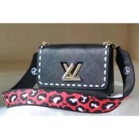 Louis Vuitton LV Women Twist PM Handbag Black Epi Grained Calfskin Leather (1)